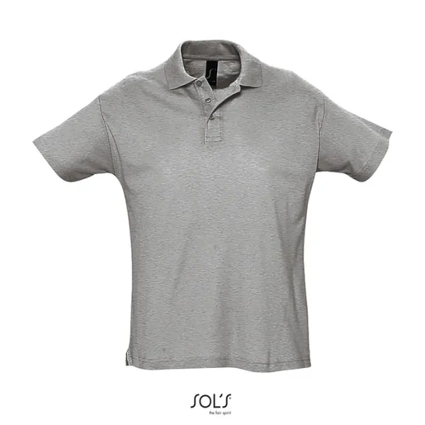 SUMMER II MEN POLO-170g Grey Melange