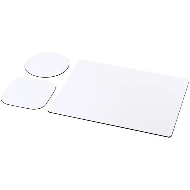 Brite-Mat® mouse mat and coaster set combo 1 - Brite-Mat® Solid black