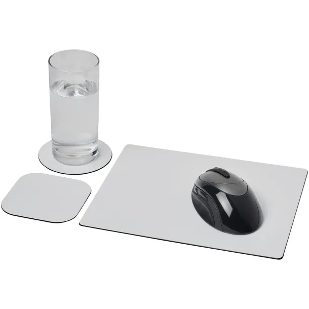 Brite-Mat® mouse mat and coaster set combo 1 - Brite-Mat® Solid black