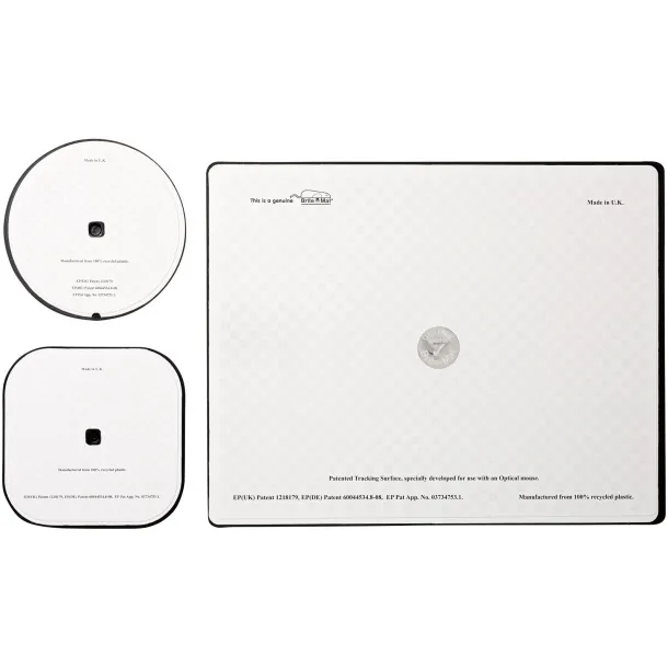 Brite-Mat® set podloška za miš i podmetači za čaše - Brite-Mat® Crna