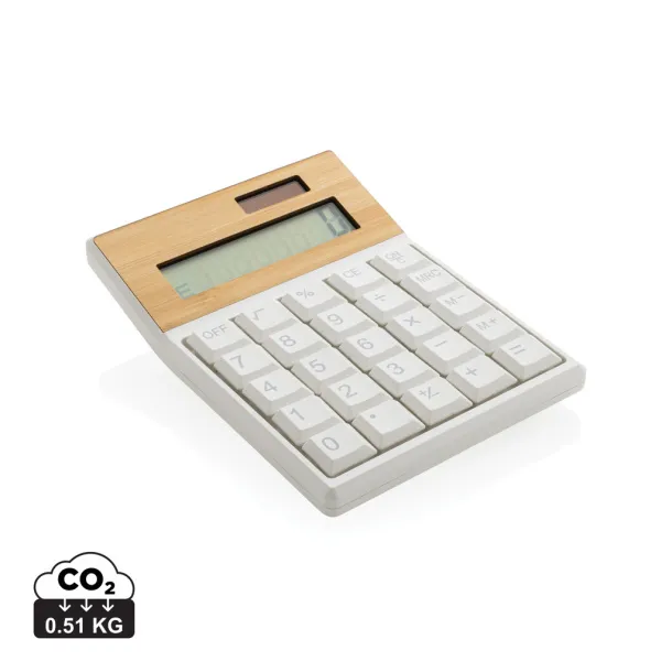  Utah RCS recycled plastic and FSC® bamboo calculator - XD Collection Brown 