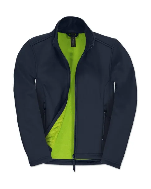  ID.701/women Softshell Jacket - B&C Outerwear Navy Neon Green