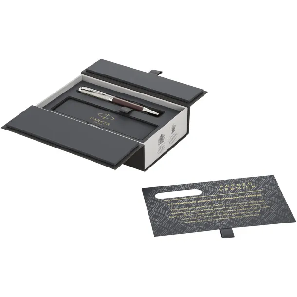 Premier ballpoint pen - Parker Red Silver