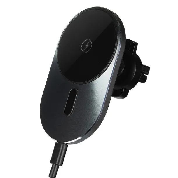 SPEED Car phone holder and wireless charger with magnet - PIXO Black