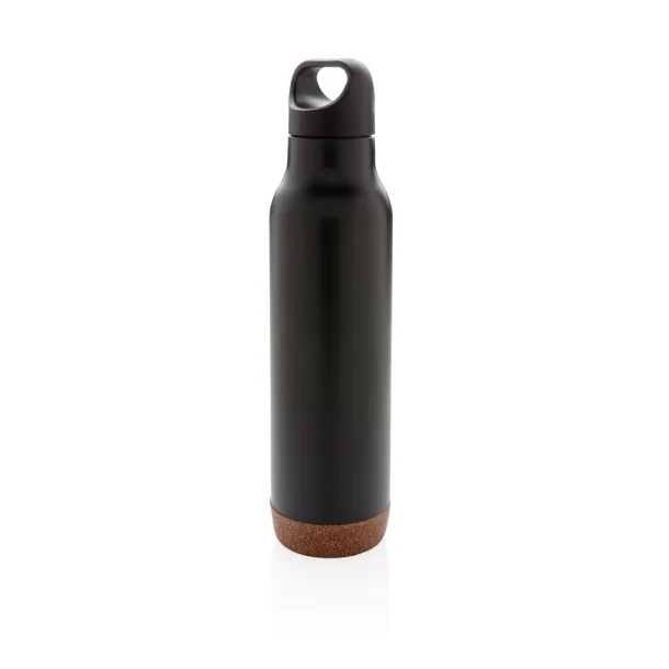  Cork leakproof vacuum flask - XD Collection Black 