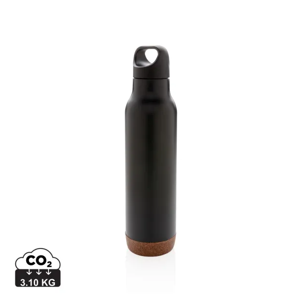  Cork leakproof vacuum flask - XD Collection Black 