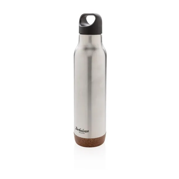  Cork leakproof vacuum flask - XD Collection Silver 