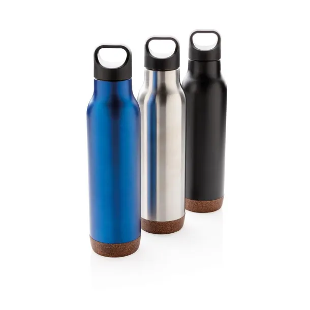  Cork leakproof vacuum flask - XD Collection Silver 