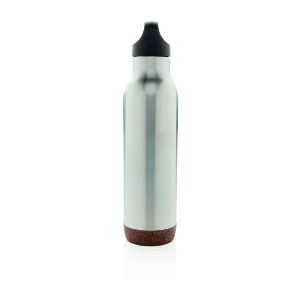  Cork leakproof vacuum flask - XD Collection Silver 