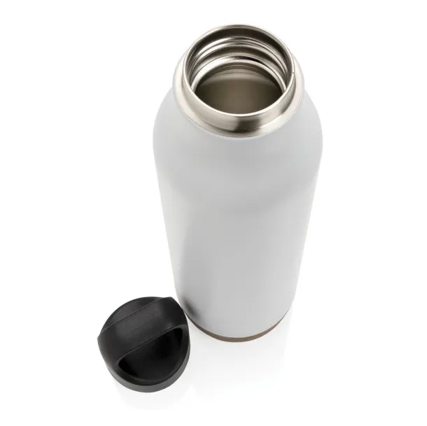  Cork leakproof vacuum flask - XD Collection White 