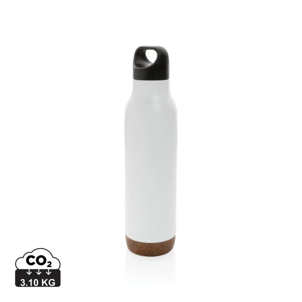  Cork leakproof vacuum flask - XD Collection White 