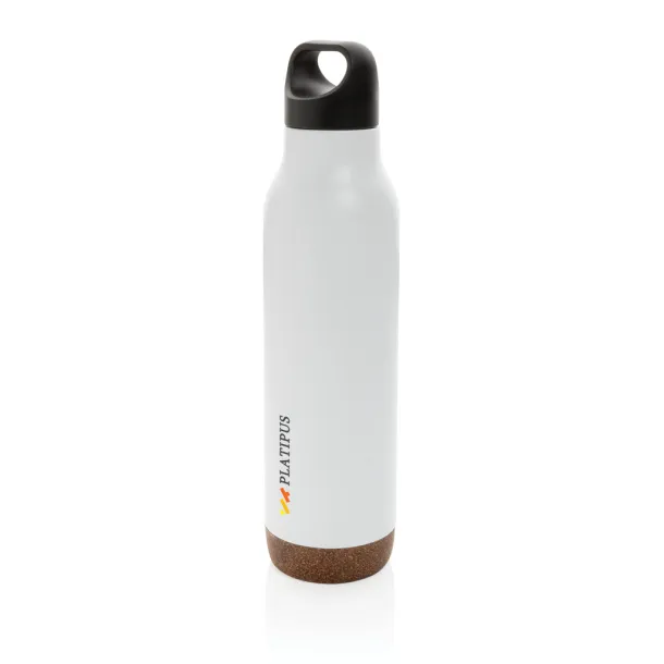  Cork leakproof vacuum flask - XD Collection White 