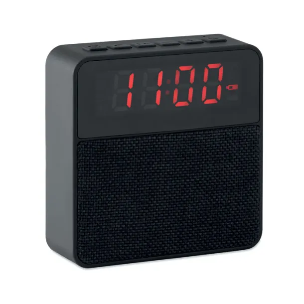 PEKIN Fabric clock-alarm speaker Black