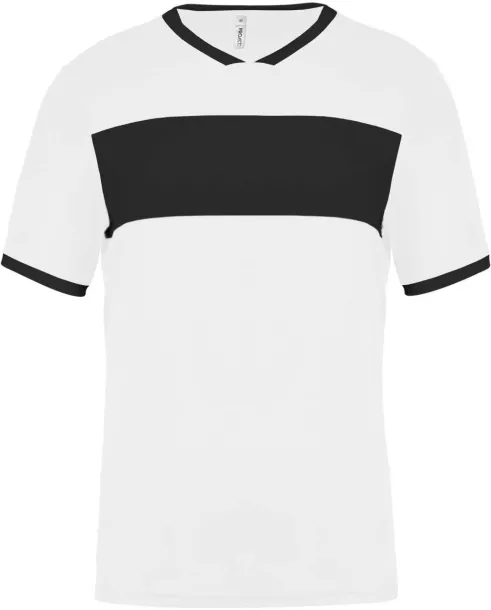  ADULTS' SHORT-SLEEVED JERSEY - Proact White Black