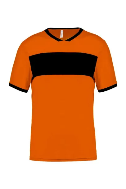  ADULTS' SHORT-SLEEVED JERSEY - Proact Orange Black