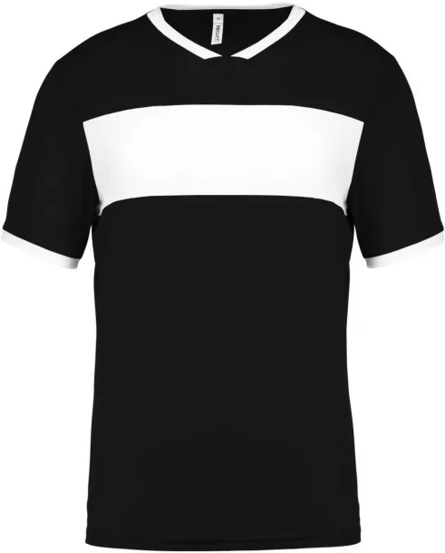  ADULTS' SHORT-SLEEVED JERSEY - Proact Black White