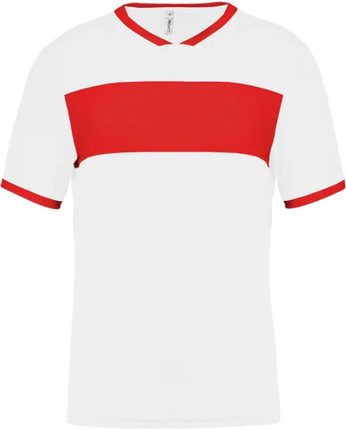  ADULTS' SHORT-SLEEVED JERSEY - Proact White Sporty Red