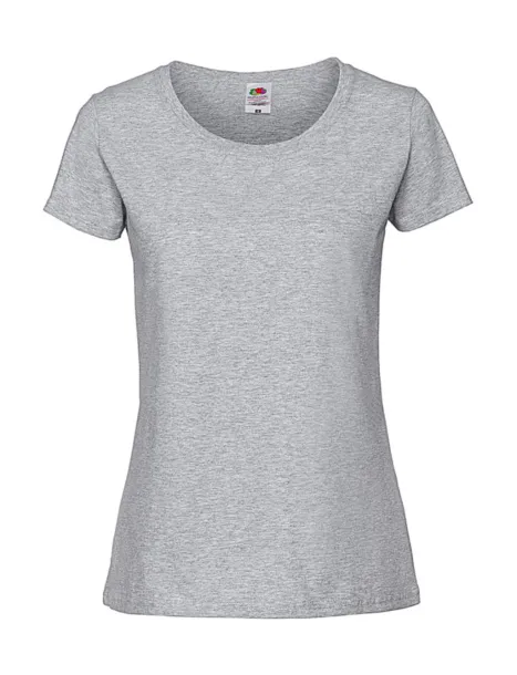  Ženska kratka majica od prstenastog pamuka, 195 g/m² - Fruit of the Loom Heather Grey