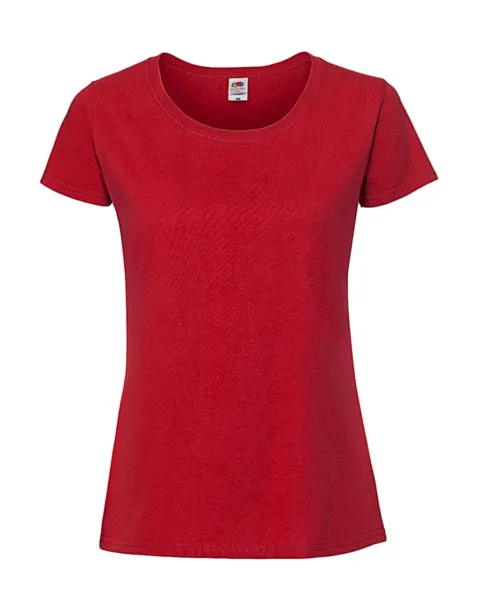  Ladies Ringspun Premium T - Fruit of the Loom Crvena