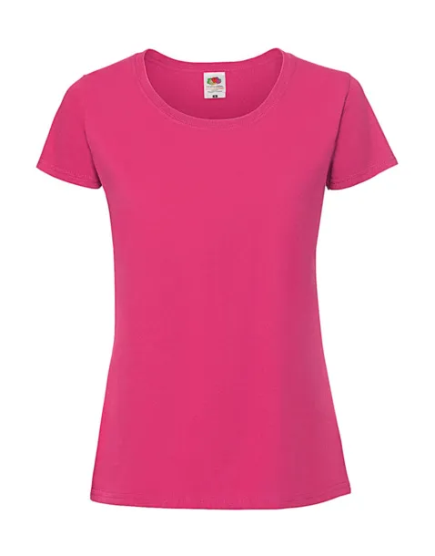  Ladies Ringspun Premium T - Fruit of the Loom Fuchsia