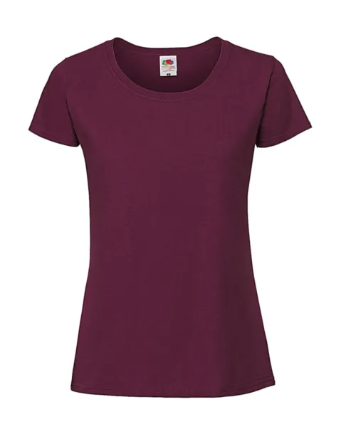  Ladies Ringspun Premium T - Fruit of the Loom Burgundy