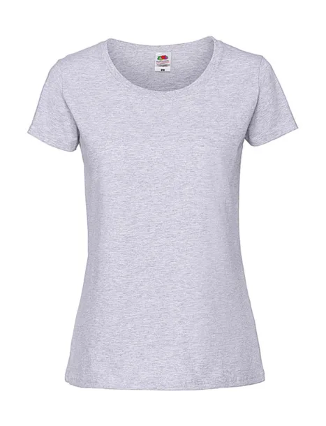  Ladies Ringspun Premium T - Fruit of the Loom Ash