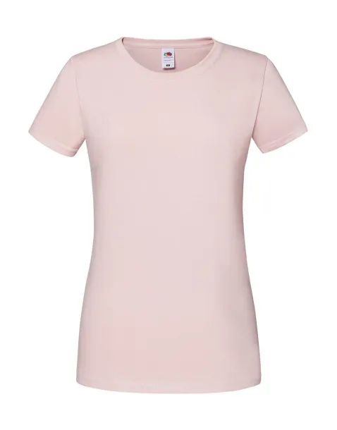  Ženska kratka majica od prstenastog pamuka, 195 g/m² - Fruit of the Loom Powder Rose