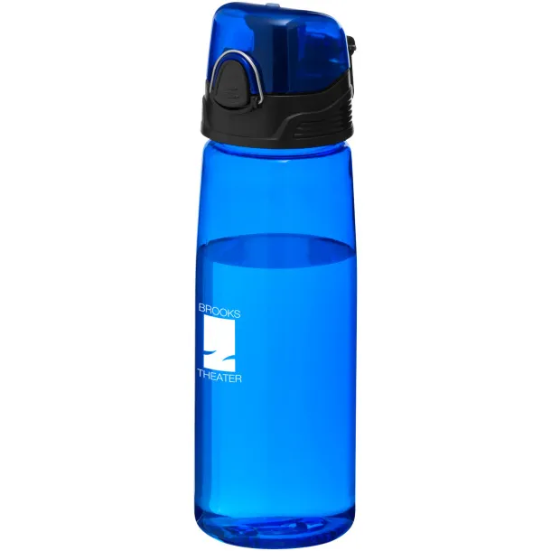 Capri 700 ml sport bottle - Bullet Transparent blue