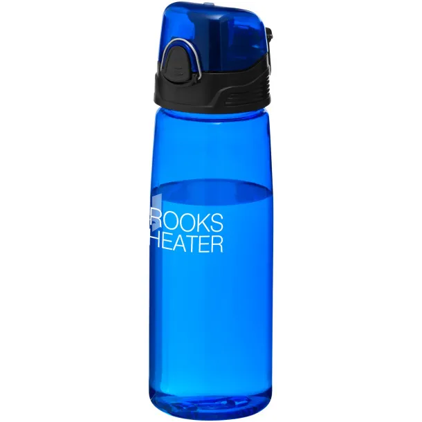 Capri 700 ml sport bottle - Bullet Transparent blue