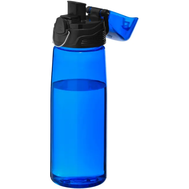 Capri 700 ml sport bottle - Bullet Transparent blue