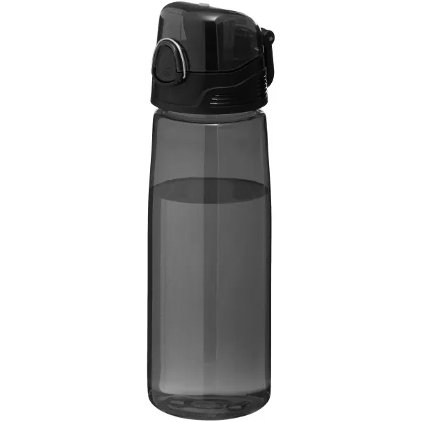 Capri 700 ml sport bottle Transparent black