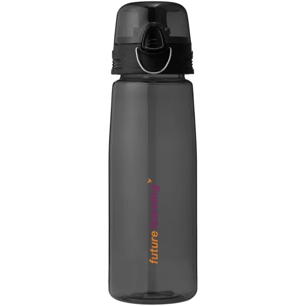 Capri 700 ml sport bottle Transparent black