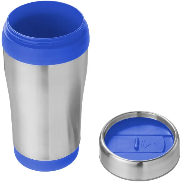 Elwood 410 ml insulated tumbler - Unbranded Silver Blue