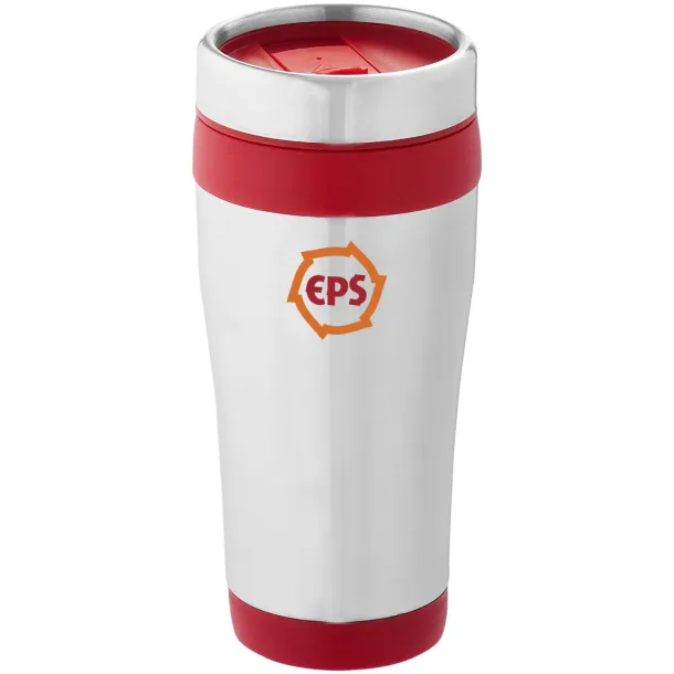 Elwood 410 ml insulated tumbler Silver Red