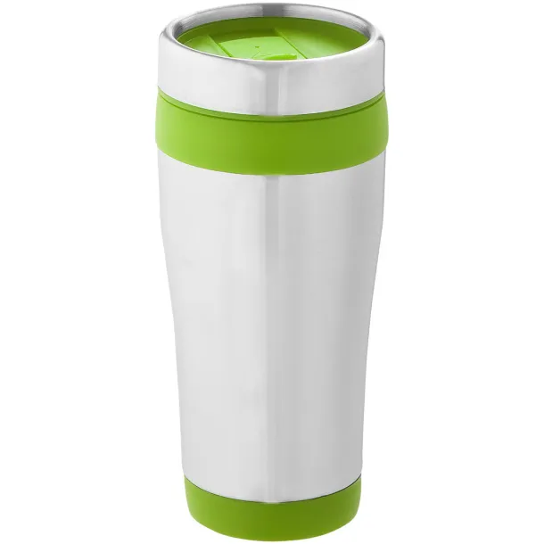 Elwood 410 ml insulated tumbler Silver Lime green