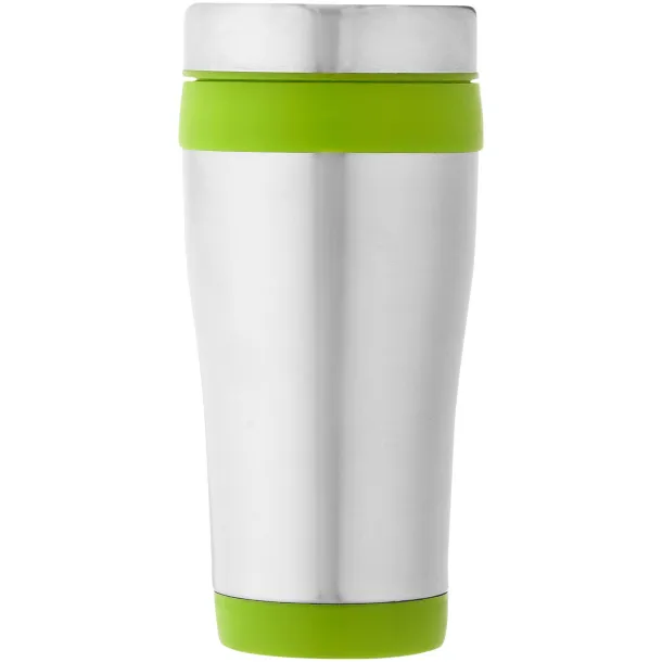 Elwood 410 ml insulated tumbler Silver Lime green