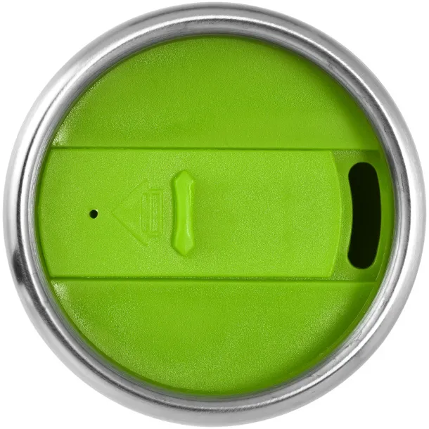 Elwood 410 ml insulated tumbler Silver Lime green