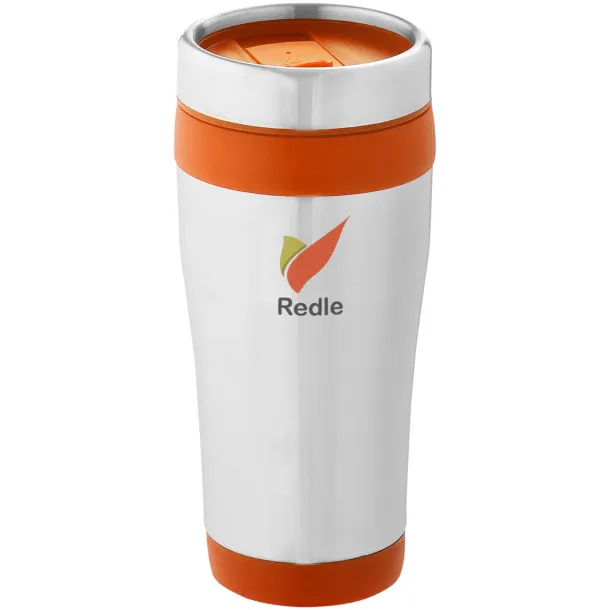 Elwood 410 ml insulated tumbler Silver Orange