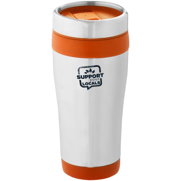 Elwood 410 ml insulated tumbler Silver Orange