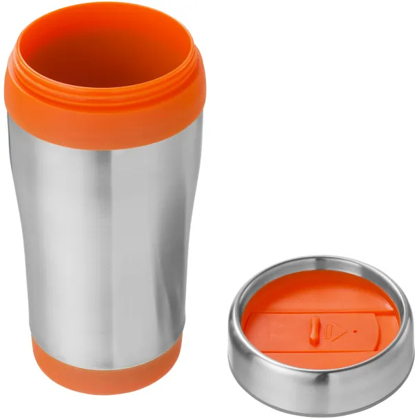 Elwood 410 ml insulated tumbler Silver Orange