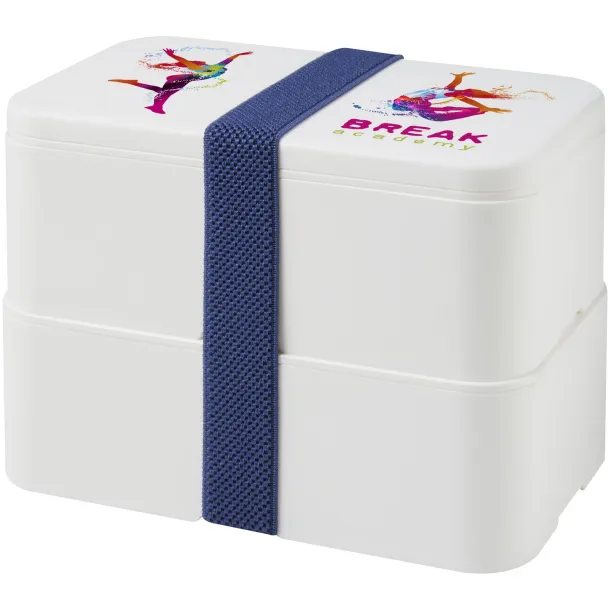 MIYO dvoslojna kutija za ručak, 2 x 700 ml Bijela Bijela