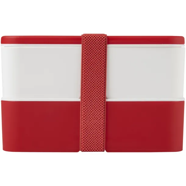 MIYO double layer lunch box Red White