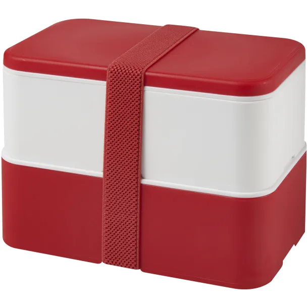 MIYO double layer lunch box Red White