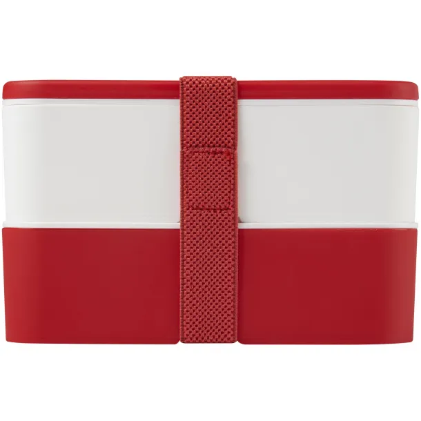 MIYO double layer lunch box Red White