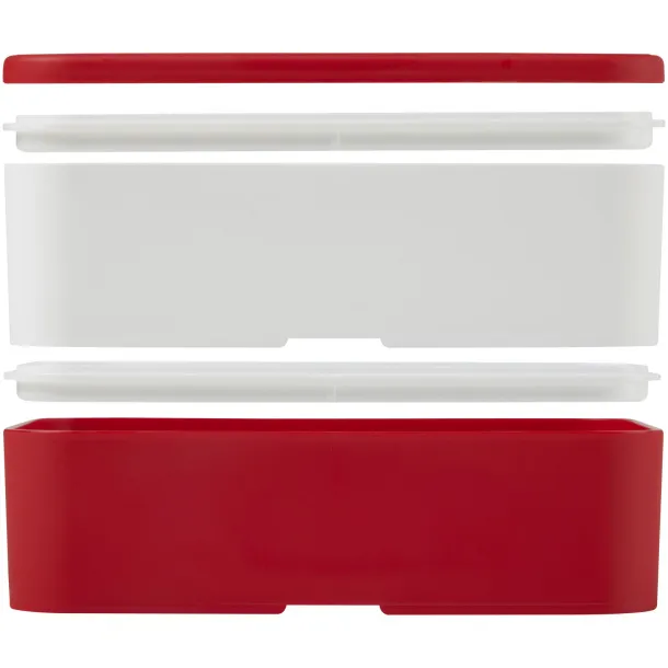 MIYO double layer lunch box Red White