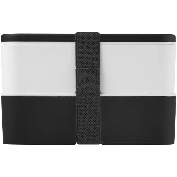 MIYO double layer lunch box - Unbranded Solid black White