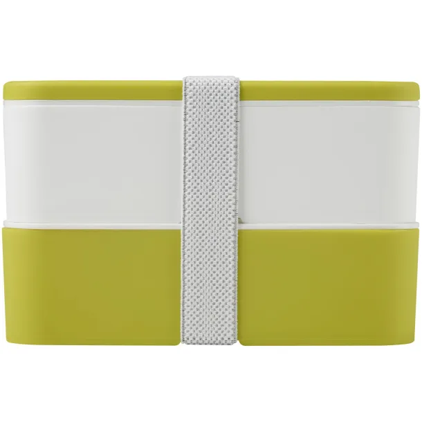 MIYO double layer lunch box Lime White