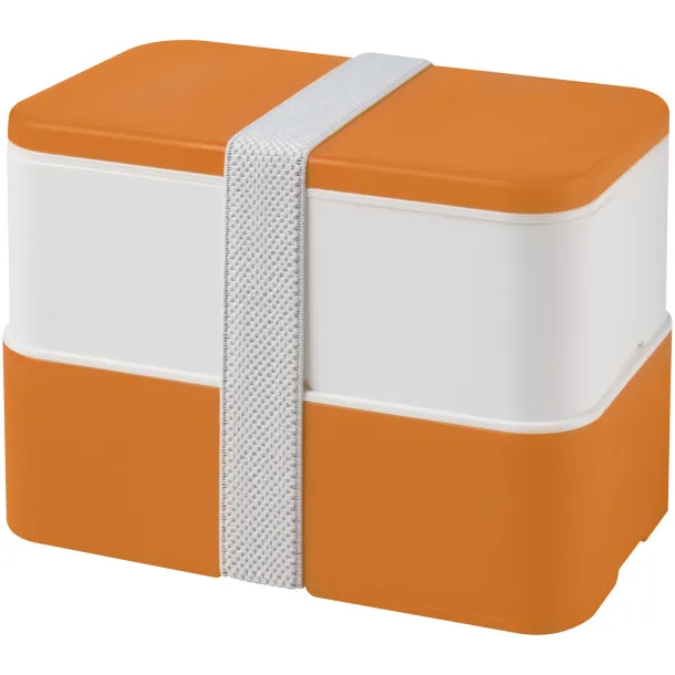 MIYO double layer lunch box Orange White