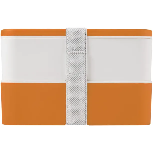 MIYO double layer lunch box Orange White