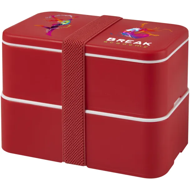 MIYO double layer lunch box Red Red